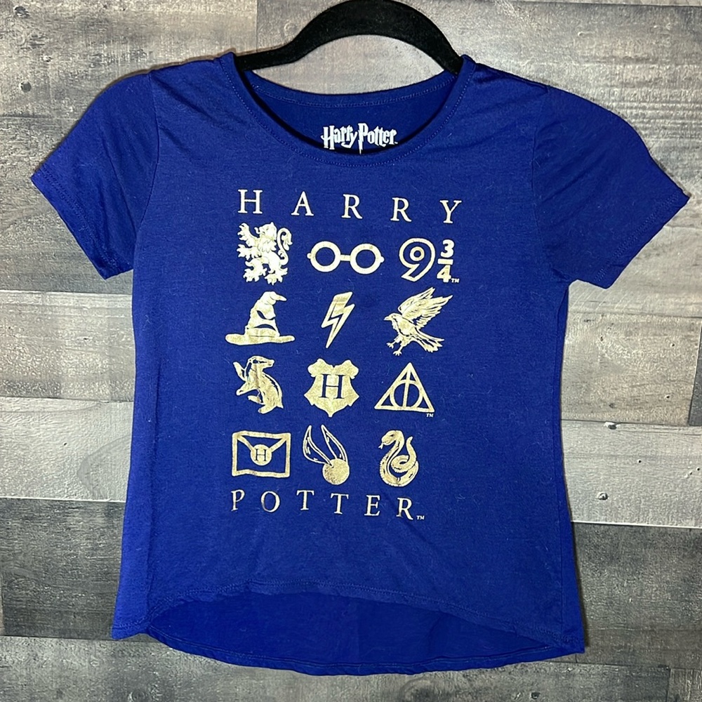 Blue and Gold Harry Potter Short Sleeve T-Shirt